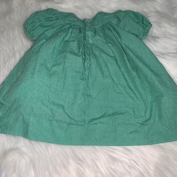 Petit Ami dress - 24 mo - green/white  checkered - Picture 6 of 9